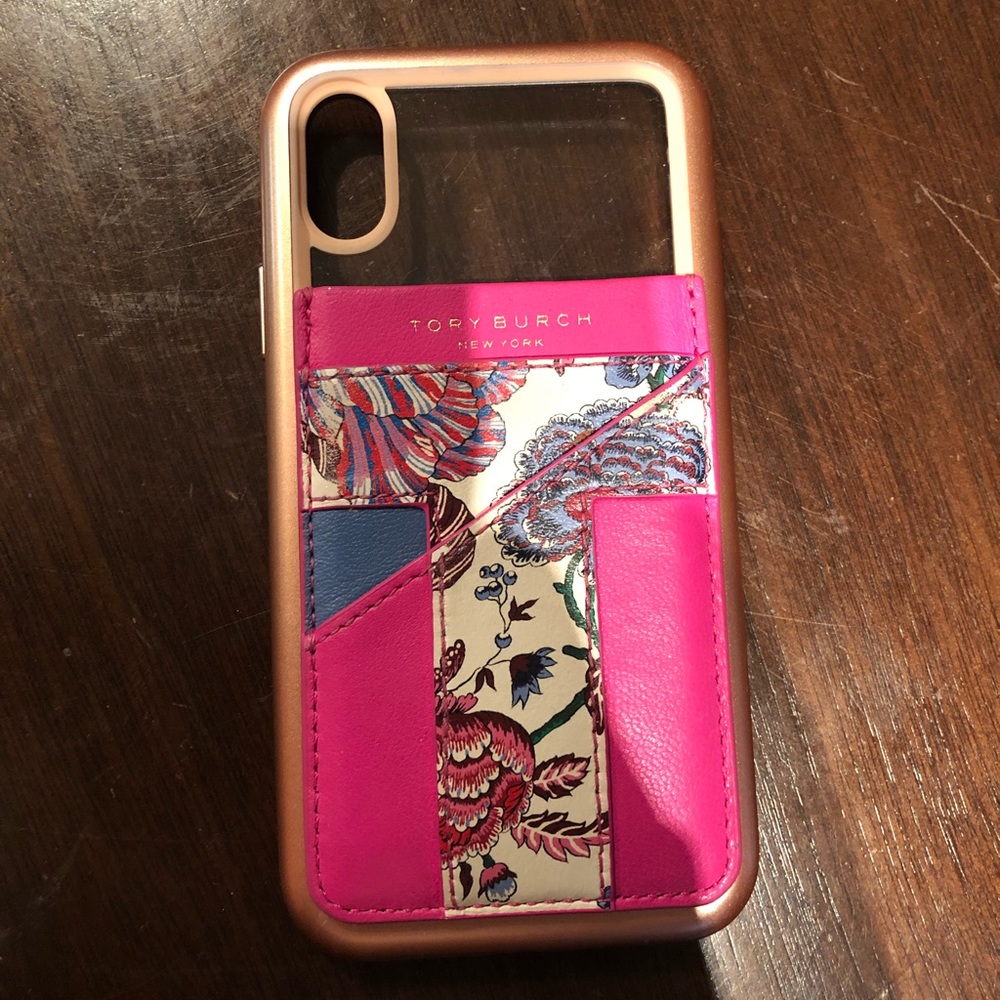 iPhone X/XS case with Tory Burch Phone Pocket